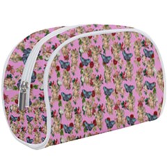 Angel Cherub Butterflies Pink Makeup Case (large) by snowwhitegirl