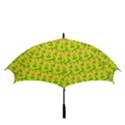 Carnation Pattern Yellow Golf Umbrellas View3