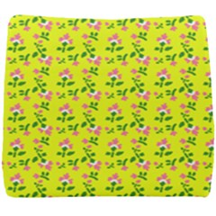 Carnation Pattern Yellow Seat Cushion by snowwhitegirl