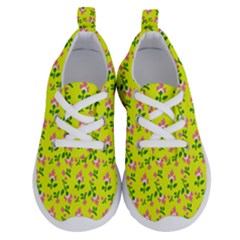 Carnation Pattern Yellow Running Shoes by snowwhitegirl