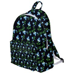 Carnation Pattern Black The Plain Backpack