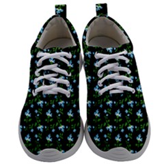 Carnation Pattern Black Mens Athletic Shoes