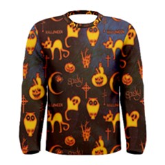 Funny Halloween Design Men s Long Sleeve Tee by FantasyWorld7