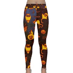 Funny Halloween Design Classic Yoga Leggings by FantasyWorld7