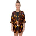 Funny Halloween Design Open Front Chiffon Kimono View1