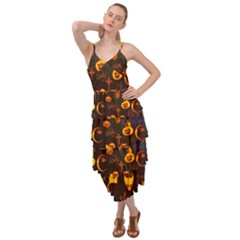 Funny Halloween Design Layered Bottom Dress