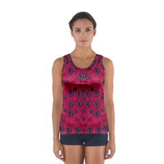 The Dark Moon Fell In Love With The Blood Moon Decorative Sport Tank Top  by pepitasart