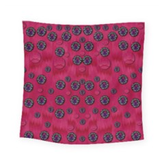 The Dark Moon Fell In Love With The Blood Moon Decorative Square Tapestry (small) by pepitasart