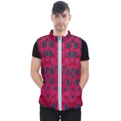 The Dark Moon Fell In Love With The Blood Moon Decorative Men s Puffer Vest by pepitasart