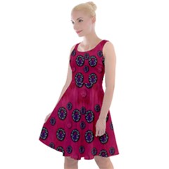 The Dark Moon Fell In Love With The Blood Moon Decorative Knee Length Skater Dress