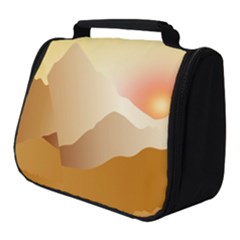 Twilight Mountain Landscape Sky Full Print Travel Pouch (small) by Vaneshart