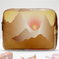 Twilight Mountain Landscape Sky Make Up Pouch (large) by Vaneshart