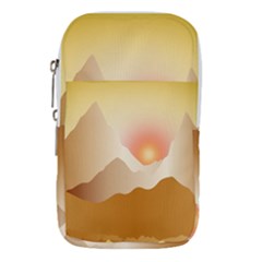 Twilight Mountain Landscape Sky Waist Pouch (small)