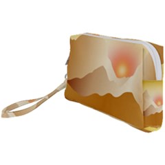 Twilight Mountain Landscape Sky Wristlet Pouch Bag (small) by Vaneshart