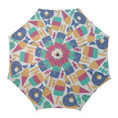 Icecream Pattern Pastel Sumer Golf Umbrellas by Vaneshart