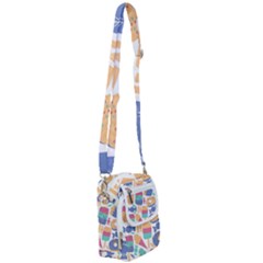 Icecream Pattern Pastel Sumer Shoulder Strap Belt Bag by Vaneshart