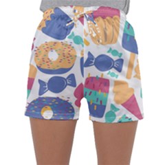 Icecream Pattern Pastel Sumer Sleepwear Shorts by Vaneshart