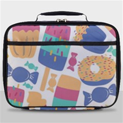 Icecream Pattern Pastel Sumer Full Print Lunch Bag by Vaneshart