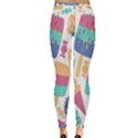 Icecream Pattern Pastel Sumer Inside Out Leggings View2