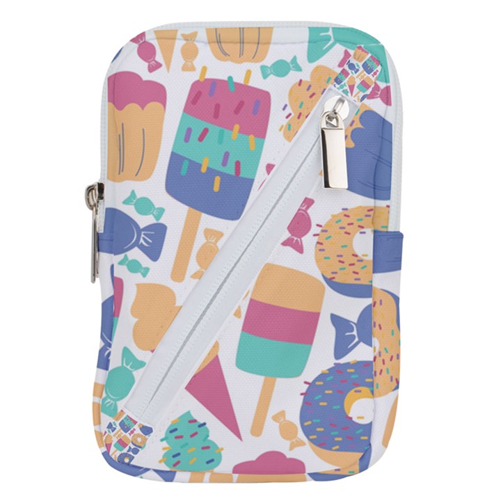 Icecream Pattern Pastel Sumer Belt Pouch Bag (Large)