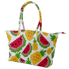 Watermelon Pattern Se Fruit Summer Canvas Shoulder Bag by Vaneshart