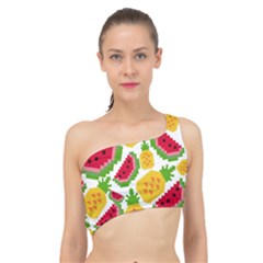 Watermelon Pattern Se Fruit Summer Spliced Up Bikini Top 