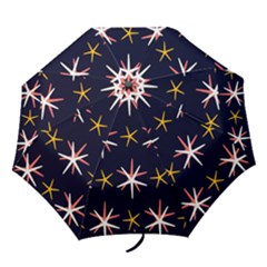 Sea Stars Pattern Sea Texture Folding Umbrellas by Vaneshart