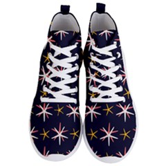 Sea Stars Pattern Sea Texture Men s Lightweight High Top Sneakers by Vaneshart