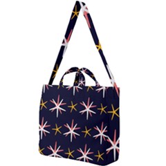 Sea Stars Pattern Sea Texture Square Shoulder Tote Bag by Vaneshart