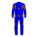 Butterfly Pattern Blue Insects OnePiece Jumpsuit (Kids) View2