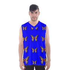 Butterfly Pattern Blue Insects Men s Sportswear by Vaneshart