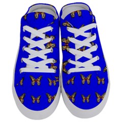 Butterfly Pattern Blue Insects Half Slippers by Vaneshart