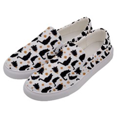 Black Cat Star Christmas Tree Men s Canvas Slip Ons by Vaneshart