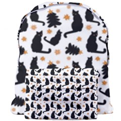 Black Cat Star Christmas Tree Giant Full Print Backpack