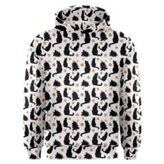 Black Cat Star Christmas Tree Men s Overhead Hoodie by Vaneshart