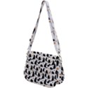 Black Cat Star Christmas Tree Saddle Handbag View2