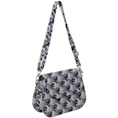 Seamless Tessellation Background Saddle Handbag