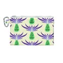 Thistles Purple Flora Flowering Canvas Cosmetic Bag (Medium) View1