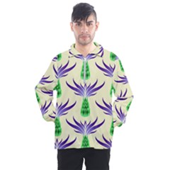 Thistles Purple Flora Flowering Men s Half Zip Pullover