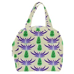 Thistles Purple Flora Flowering Boxy Hand Bag