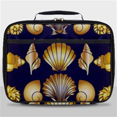 Snails See Shells Golden Full Print Lunch Bag by Vaneshart