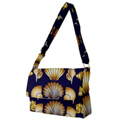 Snails See Shells Golden Full Print Messenger Bag (s) by Vaneshart