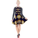 Snails See Shells Golden Plunge Pinafore Velour Dress View2