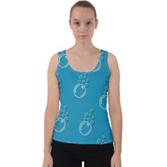 Bubble Group Pattern Abstract Velvet Tank Top by Vaneshart