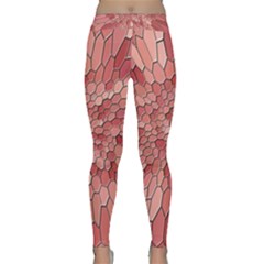 Texture Stained Glass Window Colors Classic Yoga Leggings by Vaneshart