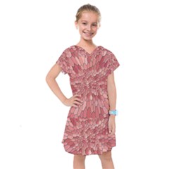 Texture Stained Glass Window Colors Kids  Drop Waist Dress by Vaneshart