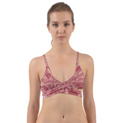 Texture Stained Glass Window Colors Wrap Around Bikini Top