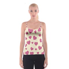 Flat Love Symbol Pattern Spaghetti Strap Top