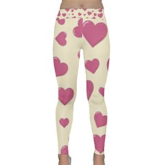 Flat Love Symbol Pattern Classic Yoga Leggings by Vaneshart