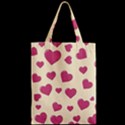 Flat Love Symbol Pattern Zipper Classic Tote Bag View2